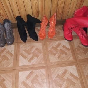 6 women shoes couple 9  10 each or u 15.   Some ne